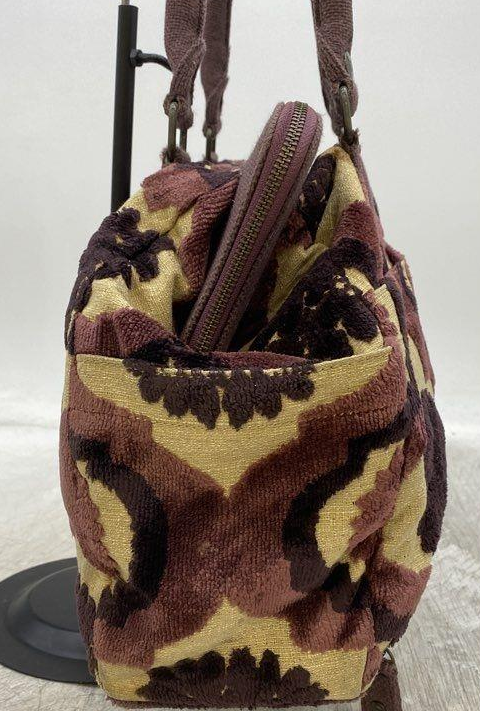 Cake by Petunia Pickle Bottom patterned fabric satchel with matching pouch, view 4