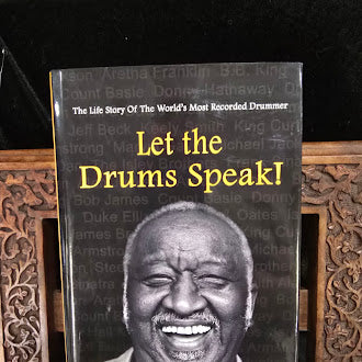 Let the Drums Speak by Bernard Pretty Purdie, 2014 hardcover with dust jacket, inscribed, view 2