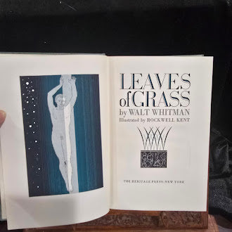 Leaves of Grass by Walt Whitman, 1942 Heritage Press hardcover illustrated by Rockwell Kent, view 4