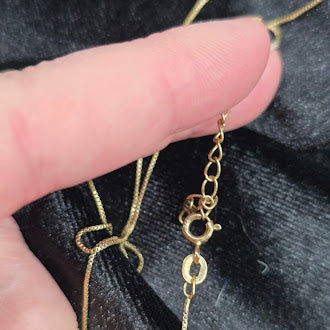 JCM Vermeil Interlocking Knot Pendant Necklace – Signed Gold Over Sterling Rhinestone Necklace
