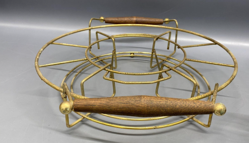 1950s Atomic Barware Set with Gold Starburst