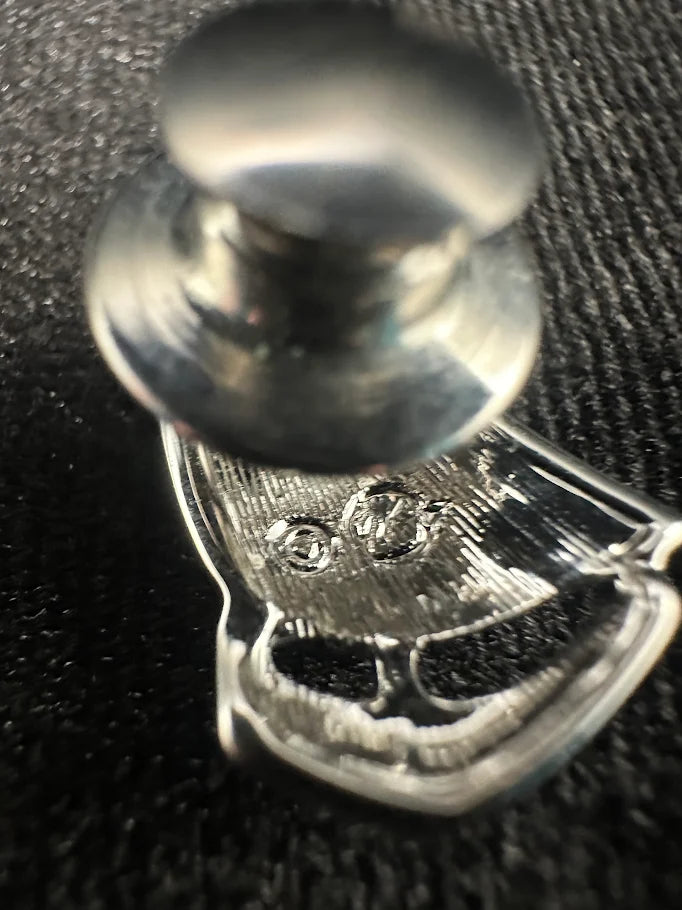 Swarovski silver-tone crystal sailboat brooch with blue sails, view 3