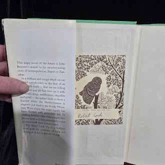 The Sheep Look Up by John Brunner, 1972 Harper and Row hardcover with worn dust jacket, view 3