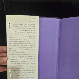 Barbara Bush A Memoir Barbara Bush Signed by Barbara Bush 1994 First Edition Hardcover With Dust Jacket (Fixes)