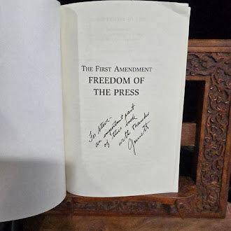 The First Amendment Freedom of the Press Its Constitutional History and the Contemporary Debate Garrett Epps Signed by Garrett Epps Prometheus Books 2010 Paperback (Fixes)