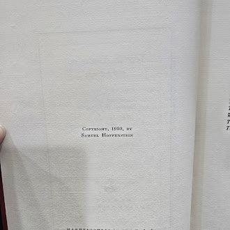 Year In, You’re Out by Samuel Hoffenstein (1930) Signed by Samuel Hoffenstein Limited Edition Covici Friede Publishers (Fixes)
