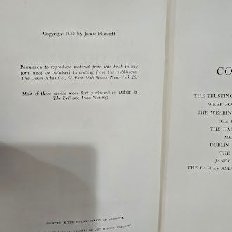The Trusting and the Maimed and Other Irish Stories James Plunkett Hardcover 1955 Wood Engravings by John De Pol