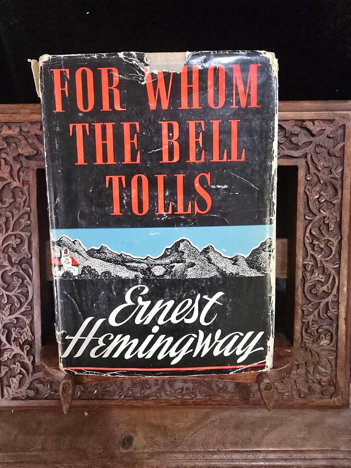 For Whom the Bell Tolls by Ernest Hemingway, 1940 Scribners hardcover with dust jacket, view 2