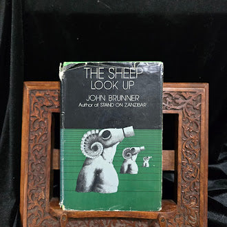 The Sheep Look Up by John Brunner, 1972 Harper and Row hardcover with worn dust jacket, view 2