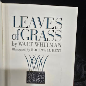 Leaves of Grass by Walt Whitman 1942 Reprint Heritage Press Hardcover Illustrated Rockwell Kent