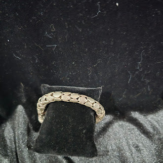 Sterling Silver Smooth and Textured Link Bracelet S Hook Clasp John Hardy Style 38.16g