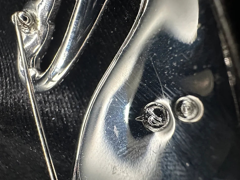 Swarovski swan brooch with clear crystals