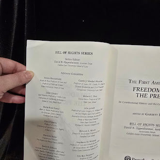 The First Amendment Freedom of the Press Its Constitutional History and the Contemporary Debate Garrett Epps Signed by Garrett Epps Prometheus Books 2010 Paperback (Fixes)