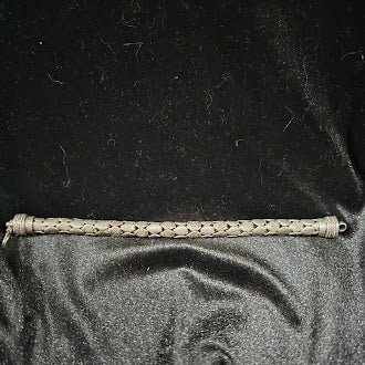 Sterling Silver Smooth and Textured Link Bracelet S Hook Clasp John Hardy Style 38.16g