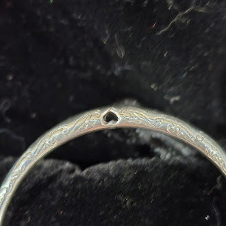 Brighton Silvertone Bangle Bracelet with Red Enamel Fish Accent Curated Estate Designer Style